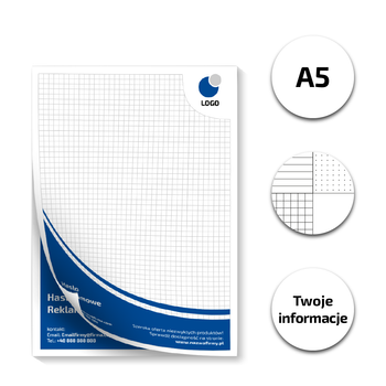 Notes klejony A5 25 kartek