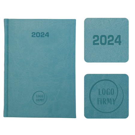 Kalendarz Książkowy A5 Dzienny Vivella Economic Turkusowy E999