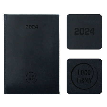 Kalendarz Książkowy A5 Dzienny Vivella Economic Grafitowy F607/M