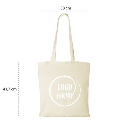 Torba bawełniana z długimi uchwytami