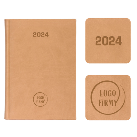 Kalendarz Książkowy B6 Dzienny Vivella Economic Beżowy E274