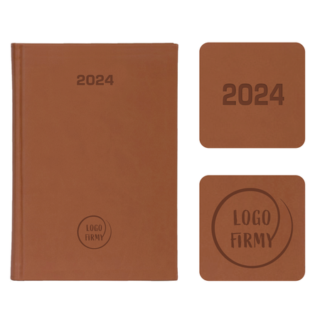 Kalendarz Książkowy A5 Tygodniowy Vivella Brązowy Jasny 4714