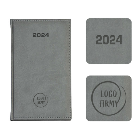 Kalendarz Książkowy A6 Tygodniowy Vivella Szary E482