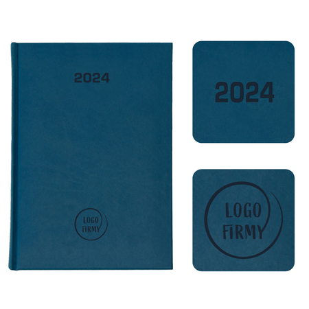 Kalendarz Książkowy B6 Dzienny Vivella Economic Niebieski F417