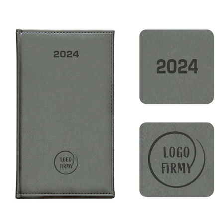 Kalendarz Książkowy A6 Tygodniowy Nebraska Grafitowy D135/M