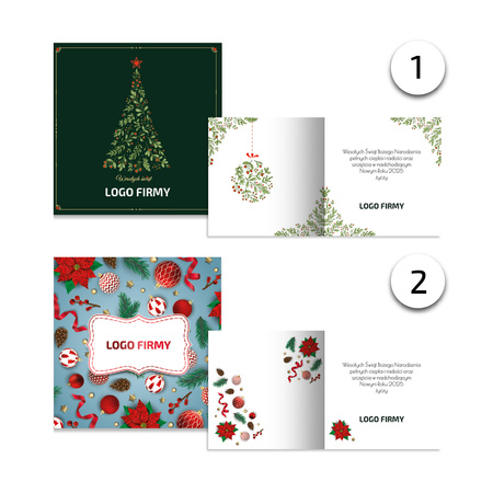 Kartka Świąteczna Kwadratowa