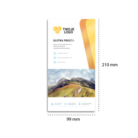 Ulotka Standard DL kreda 130 Błysk