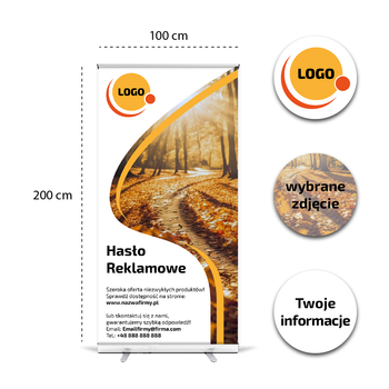 Roll-up reklamowy 100 x 200 cm Basic