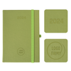 Kalendarz Książkowy A5 Dzienny Vellutino z Gumką Oliwkowy F976