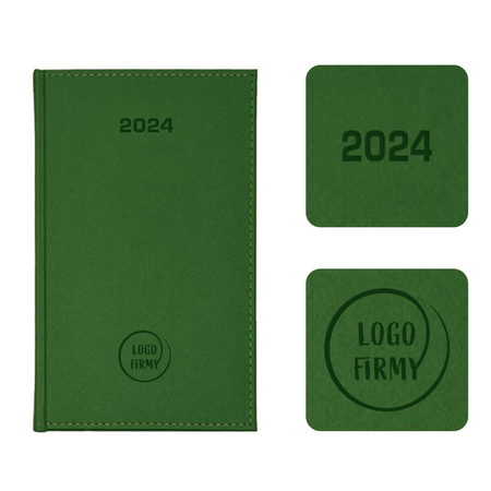 Kalendarz Książkowy A6 Tygodniowy Denim Zielony E387