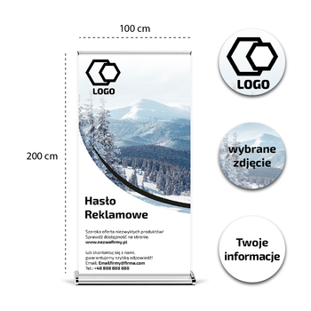 Roll-up reklamowy 100 x 200 cm Premium