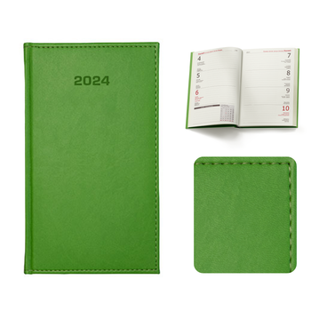 Kalendarz Książkowy A6 Tygodniowy Vivella Zielony Jasny E478