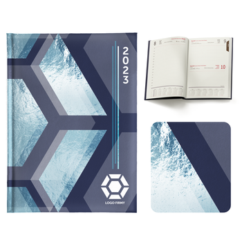 Kalendarz Książkowy A5 Dzienny Oprawa Drukowana Folia Mat + UV