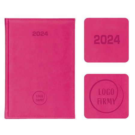 Kalendarz Książkowy A4 Tygodniowy Vivella Różowy 4881