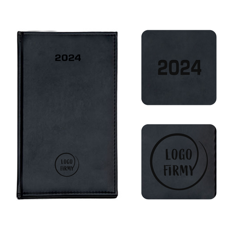 Kalendarz Książkowy A6 Tygodniowy Vivella Czarny/Nero