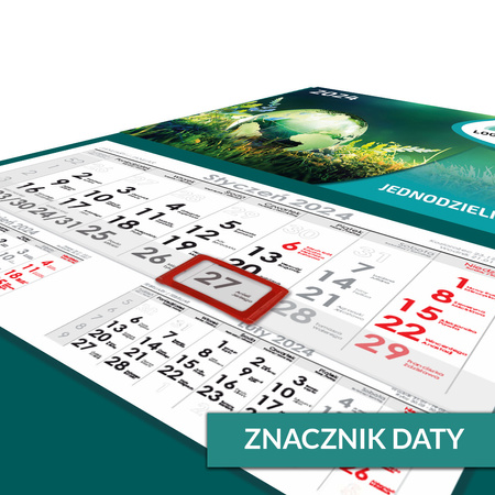 Kalendarz Jednodzielny STANDARD Główka Płaska