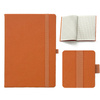 Notes Książkowy A5 KRATKA Vivella z gumką Pomarańczowy A858