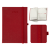 Kalendarz Książkowy A5 Dzienny Vellutino z Gumką Czerwony F970