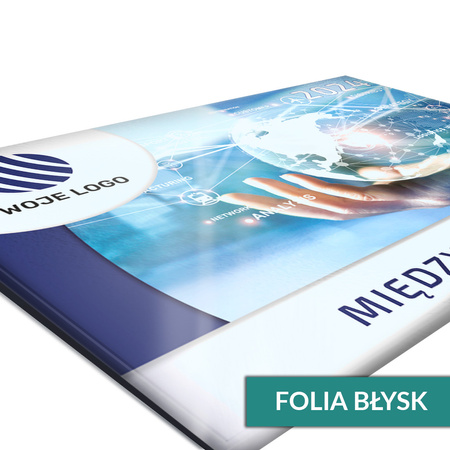 Kalendarz Trójdzielny MIĘDZYNARODOWY Główka Wypukła Folia Błysk