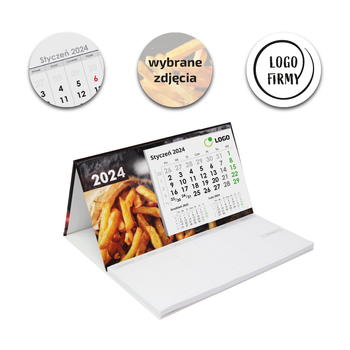 Kalendarz Biurkowy LUX Piramidka Planer Małe Indywidualne Kalendarium