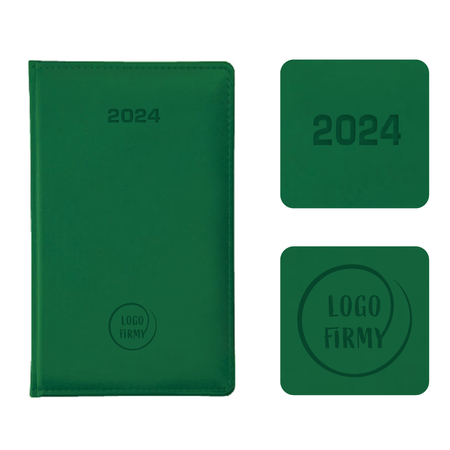 Kalendarz Książkowy A6 Tygodniowy Nebraska Exclusive Zielony Jasny A224