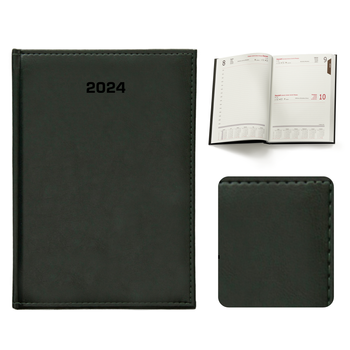 Kalendarz Książkowy A4 Dzienny Nebraska Zielony A299