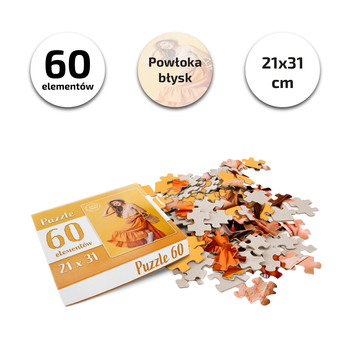 Puzzle 60 elementów pudełko składane
