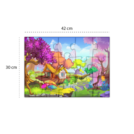 Puzzle 15 elementów pudełko składane