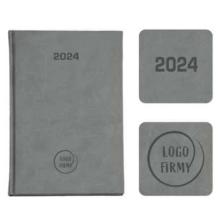 Kalendarz Książkowy B6 Dzienny Vivella Economic Szary E482