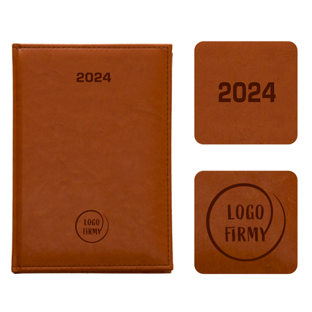 Kalendarz Książkowy B5 Dzienny Nebraska Brązowy Jasny A219