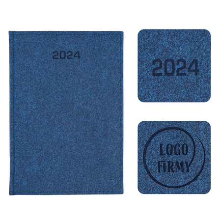 Kalendarz Książkowy A5 Dzienny Ruggie Granatowy