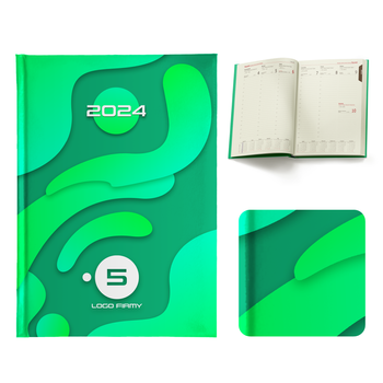 Kalendarz Książkowy B5 Tygodniowy Oprawa Drukowana Folia Soft Touch