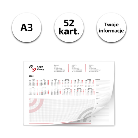 Biuwar A3 52 kartki