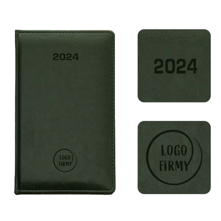 Kalendarz Książkowy A6 Tygodniowy Nebraska Exclusive Zielony A299