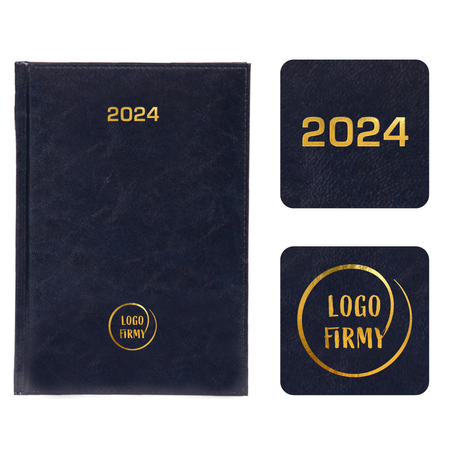 Kalendarz Książkowy A4 Tygodniowy Baladek Granatowy