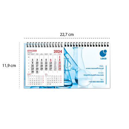 Kalendarz Biurkowy Piramidka Na Spirali