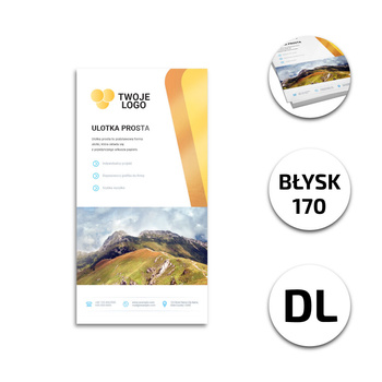 Ulotka Standard DL kreda 170 Błysk