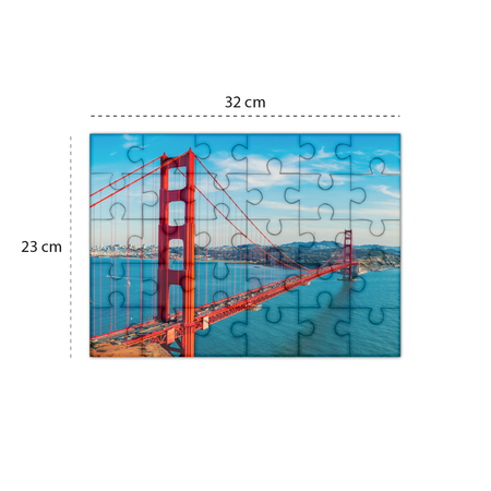 Puzzle 30 elementów pudełko wieko + dno