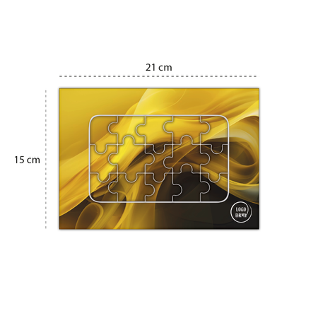 Puzzle 15 elementów w ramce