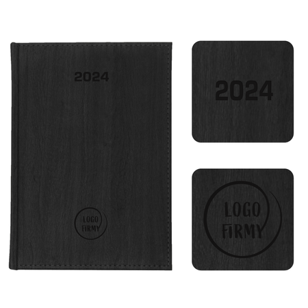 Kalendarz Książkowy B5 Tygodniowy Acero Czarny E964