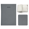 Kalendarz Książkowy A5 Dzienny Denim Popielaty E390