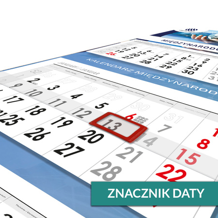 Kalendarz Trójdzielny MIĘDZYNARODOWY Główka Płaska