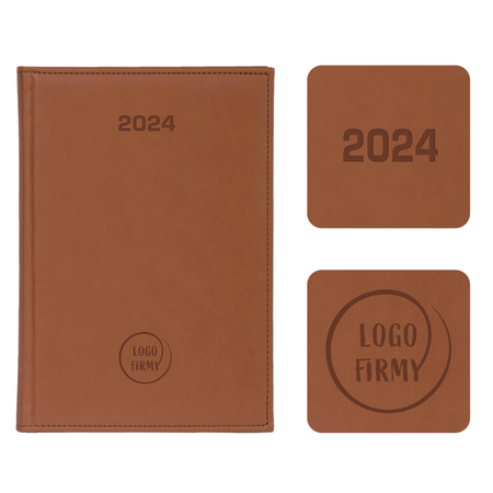 Kalendarz Książkowy B5 Dzienny Vivella Brązowy Jasny 4714