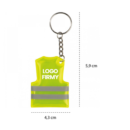 Brelok plastikowy odblask