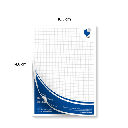 Notes klejony A6 50 kartek