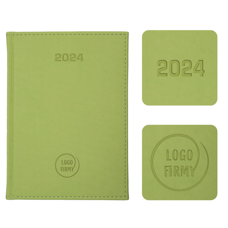 Kalendarz Książkowy A4 Tygodniowy Vellutino Oliwkowy F976