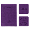 Kalendarz Książkowy A5 Dzienny Vivella Economic Fioletowy 4864