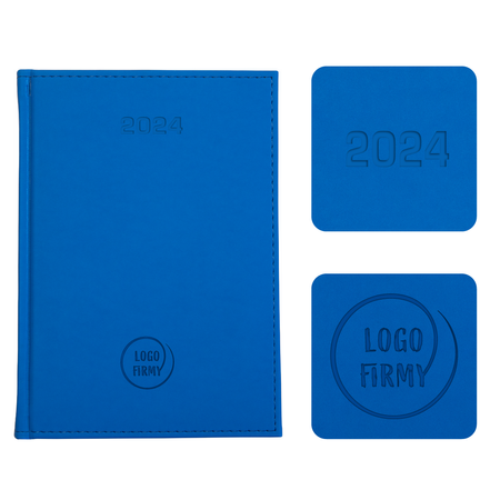 Kalendarz Książkowy A4 Tygodniowy Vellutino Niebieski Jasny F960