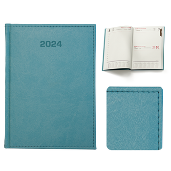 Kalendarz Książkowy B5 Dzienny Vivella Turkusowy E999