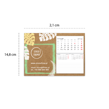 Kalendarz Biurkowy Piramidka EKO Klejony